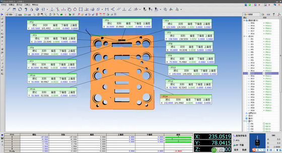 Coordenada del tipo tres del puente del equipo de la máquina de medición de la alta precisión CMM
