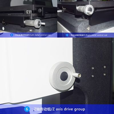 sistema visual electrónico de la máquina de medición 220V para los conectores móviles de las piezas