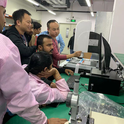 Tipo automático CMM, instrumento del pórtico de medida 3D con la punta de prueba del tacto